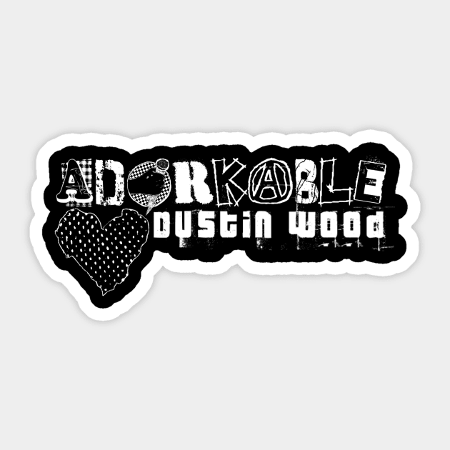 Adorkable Punk Ransom shirt Sticker by adorkabledustinwood